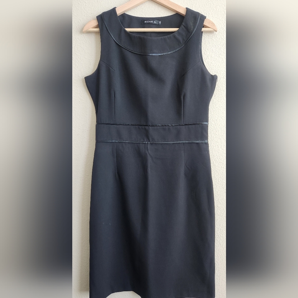 Madame Ms Women Black Dress Mini Size 42 - US Size 12
